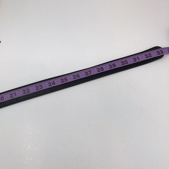 Gucci GG Marmont Thin Belt Black Leather Brass Double G Women Size 75/30 - Picture 14 of 14